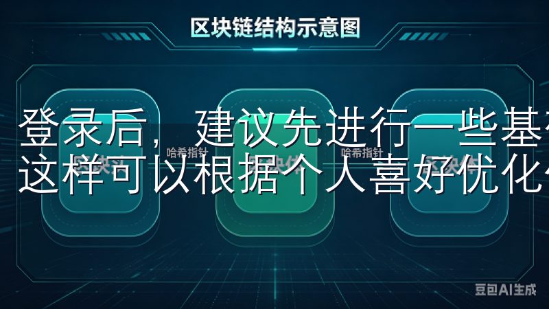 登录后，建议先进行一些基础设置，如通知偏好、界面主题等，这样可以根据个人喜好优化使用体验。