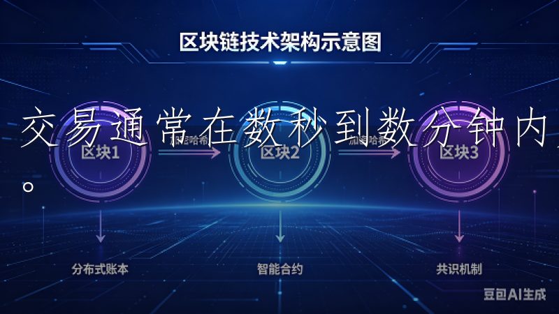 交易通常在数秒到数分钟内完成，具体时间取决于网络拥堵情况。