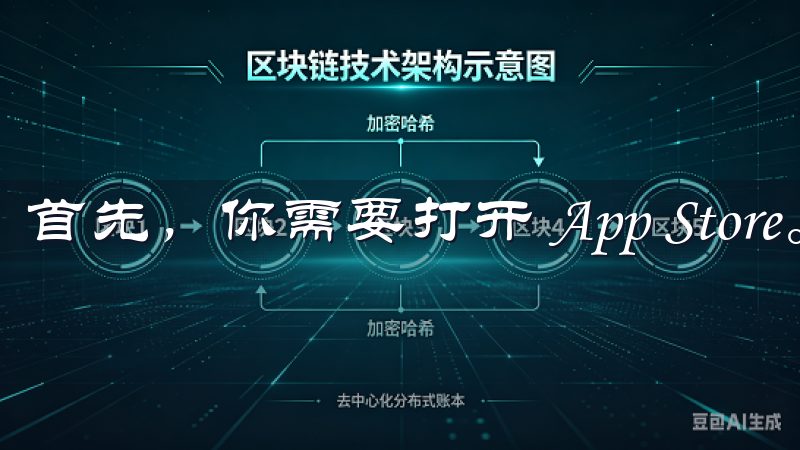 首先，你需要打开 App Store。
