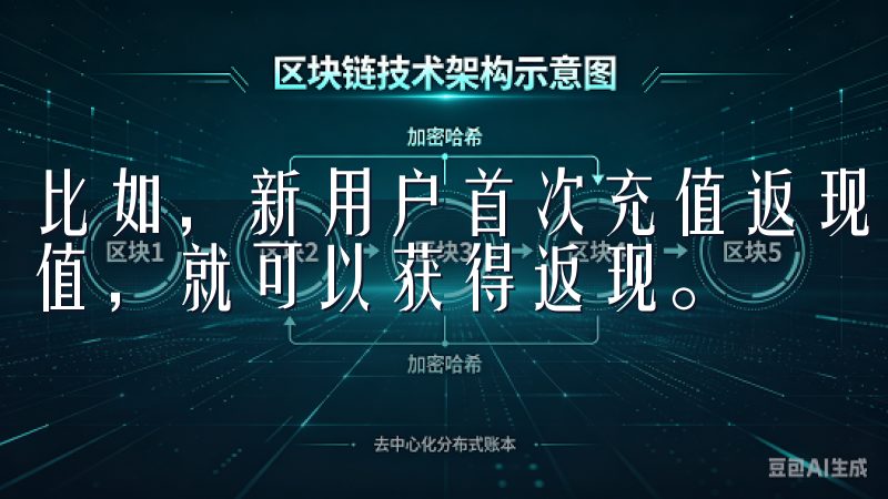 比如，新用户首次充值返现活动，你只需要按照活动规则进行充值，就可以获得返现。