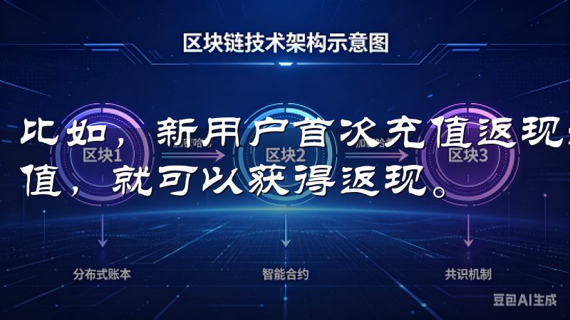 比如，新用户首次充值返现活动，你只需要按照活动规则进行充值，就可以获得返现。
