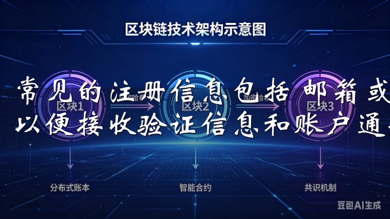 常见的注册信息包括 邮箱或手机号选择一种常用的联系方式，以便接收验证信息和账户通知。