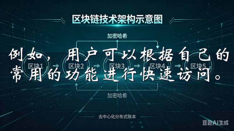 例如，用户可以根据自己的习惯，调整主页显示的内容，选择最常用的功能进行快速访问。