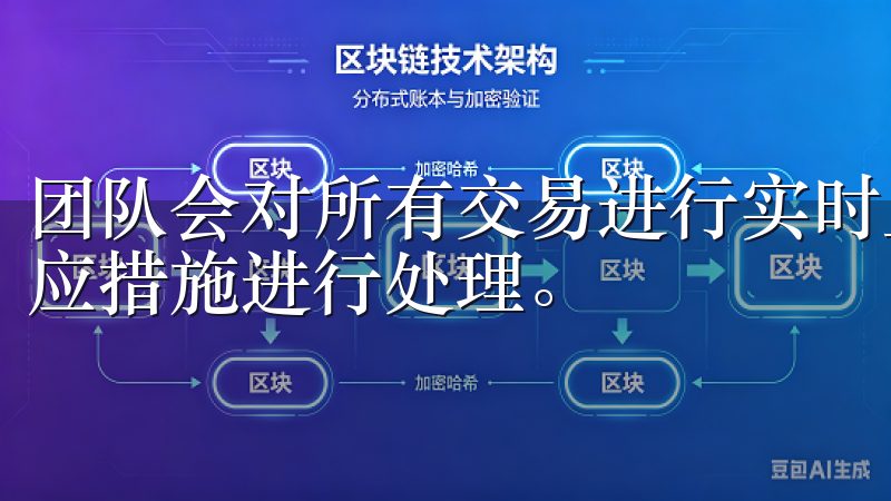 团队会对所有交易进行实时监控,迅速识别异常行为,并采取相应措施进行处理。