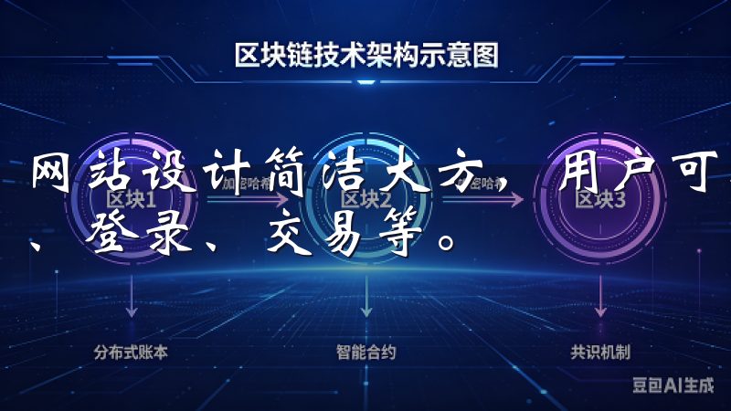 网站设计简洁大方，用户可以轻松找到所需的功能模块，如注册、登录、交易等。