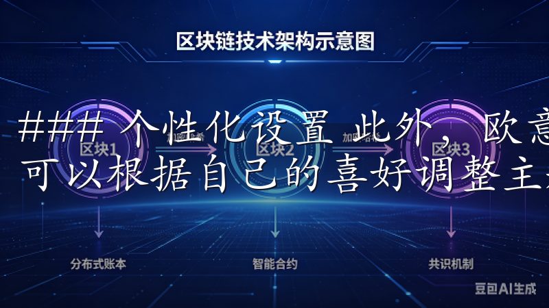 ### 个性化设置 此外，欧意APP还支持个性化设置，我可以根据自己的喜好调整主题颜色、布局和通知提示等。