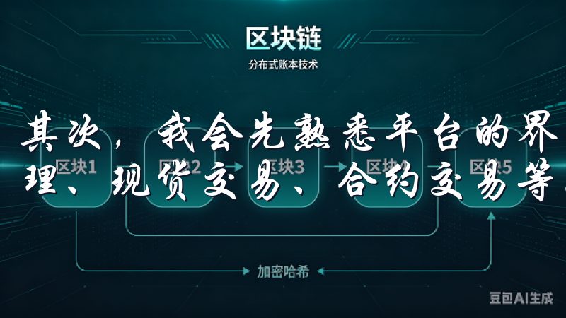 其次，我会先熟悉平台的界面布局，找到主要功能区，如资产管理、现货交易、合约交易等。