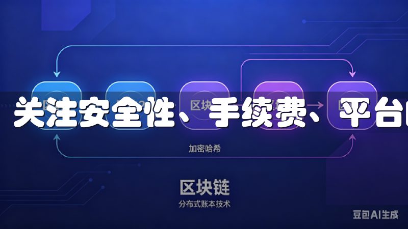 关注安全性、手续费、平台的流动性和用户评价等。