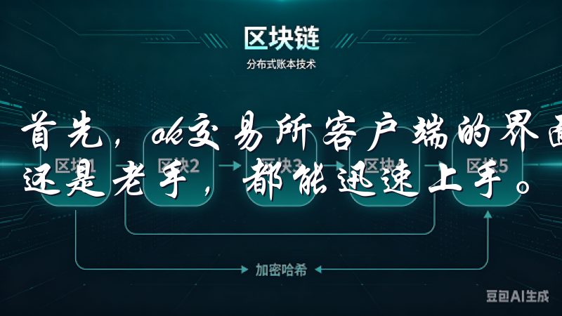 首先，ok交易所客户端的界面设计非常简洁明了，无论是新手还是老手，都能迅速上手。