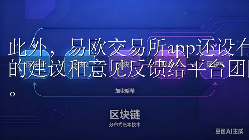 此外，易欧交易所app还设有用户反馈机制，用户可以将自己的建议和意见反馈给平台团队，从而促进平台的不断优化与改进。