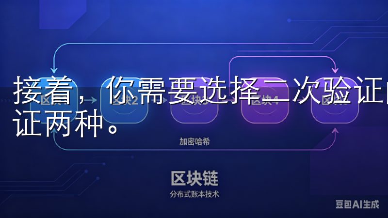 接着，你需要选择二次验证的方式，通常有谷歌验证器和短信验证两种。