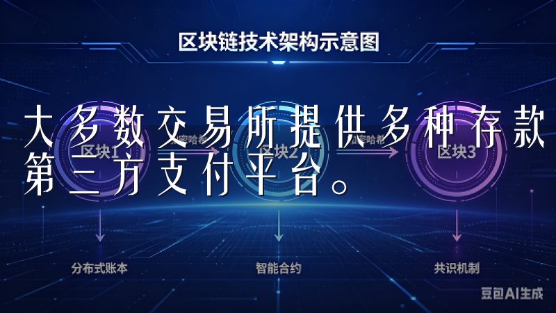大多数交易所提供多种存款方式，包括银行转账、信用卡、甚至第三方支付平台。