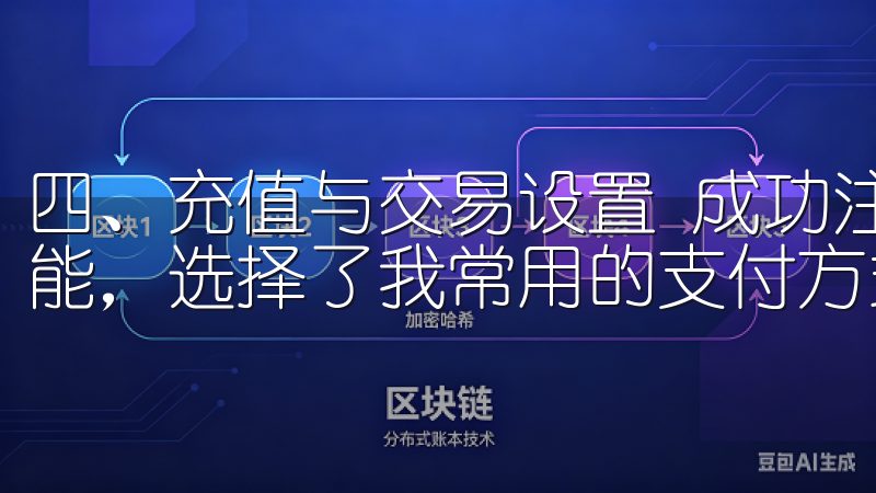 四、充值与交易设置 成功注册后，我APP内点击“充值”功能，选择了我常用的支付方式，快速完成了资金的充值。