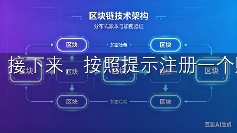 接下来，按照提示注册一个账户。