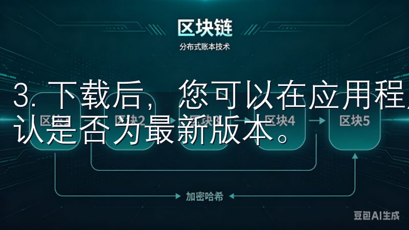 3. 下载后，您可以在应用程序的设置中查看版本信息，以确认是否为最新版本。