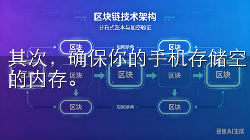 其次，确保你的手机存储空间足够，因为应用程序也会占用一定的内存。