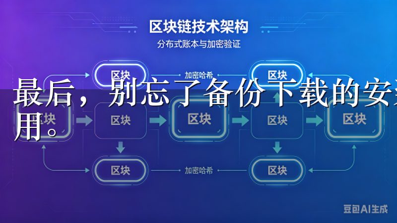 最后，别忘了备份下载的安装文件，以备将来需要重新安装时使用。
