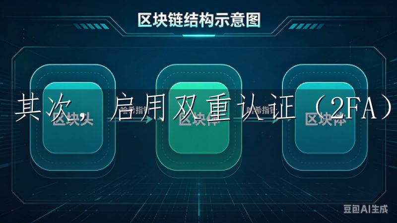 其次，启用双重认证（2FA）是必不可少的。