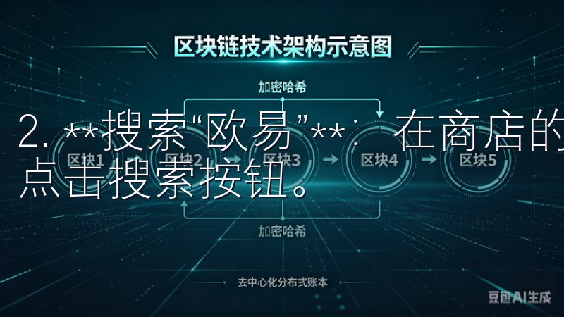 2. **搜索“欧易”**：在商店的搜索框输入“欧易”，点击搜索按钮。