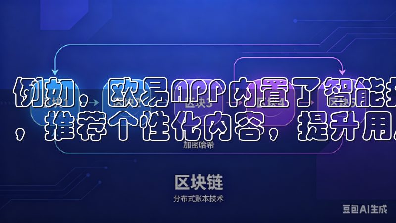 例如，欧易APP内置了智能推荐系统，根据用户的兴趣和习惯，推荐个性化内容，提升用户的使用体验。
