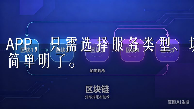 APP，只需选择服务类型、填写地址以及预约时间，整个流程简单明了。