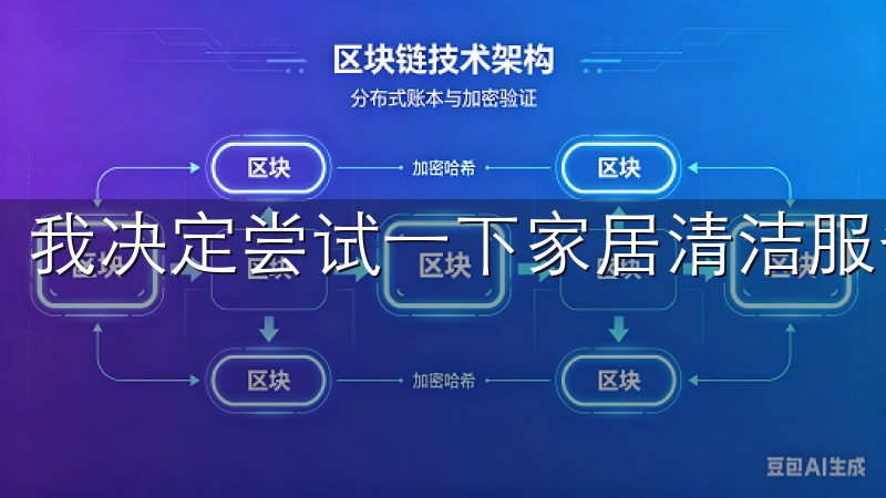我决定尝试一下家居清洁服务。