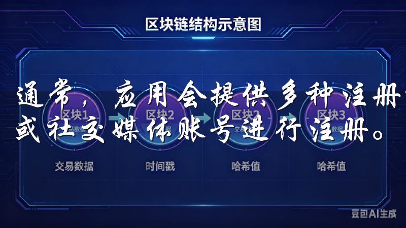 通常，应用会提供多种注册选项，例如使用电子邮件、手机号码或社交媒体账号进行注册。