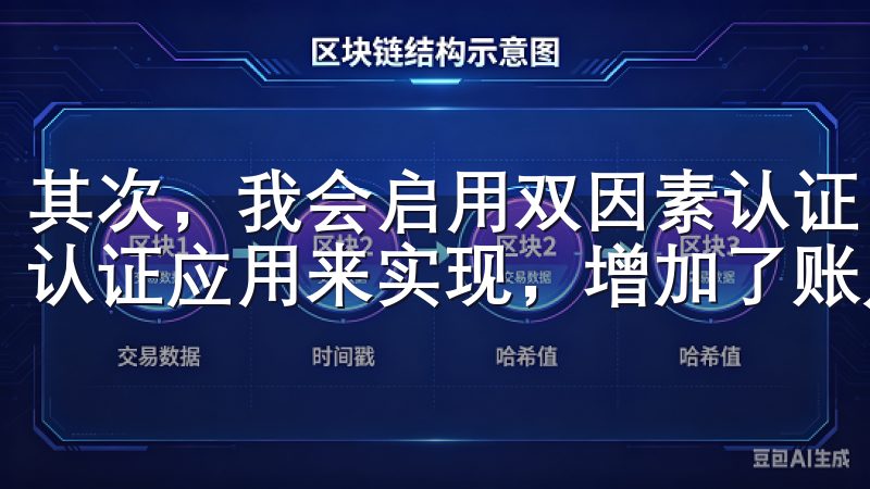 其次，我会启用双因素认证（2FA），这通常通过手机短信或认证应用来实现，增加了账户的安全性。
