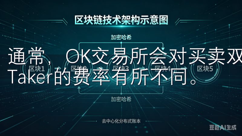 通常，OK交易所会对买卖双方收取不同的费用，Maker和Taker的费率有所不同。