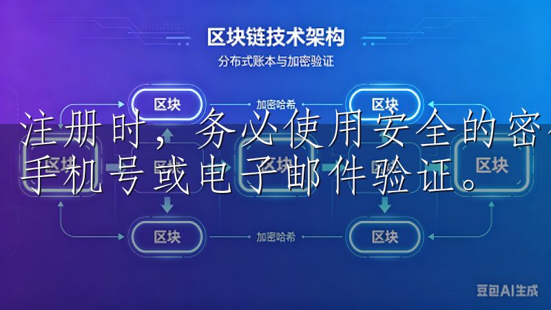 注册时，务必使用安全的密码，并根据提示完成身份验证，比如手机号或电子邮件验证。