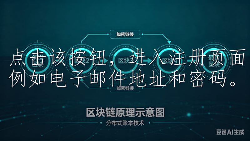 点击该按钮，进入注册页面，这里你将需要输入一些基本信息，例如电子邮件地址和密码。