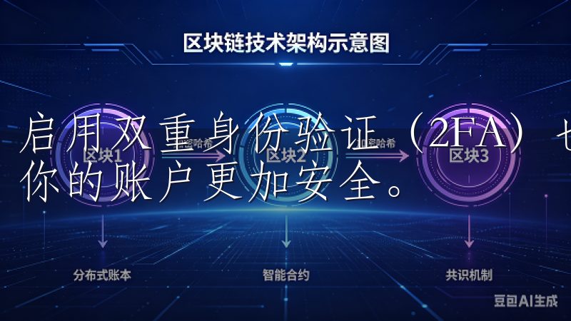 启用双重身份验证（2FA）也是增强账户安全的有效方法，让你的账户更加安全。