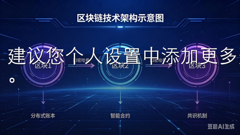建议您个人设置中添加更多资料，例如头像、地址和支付信息等。