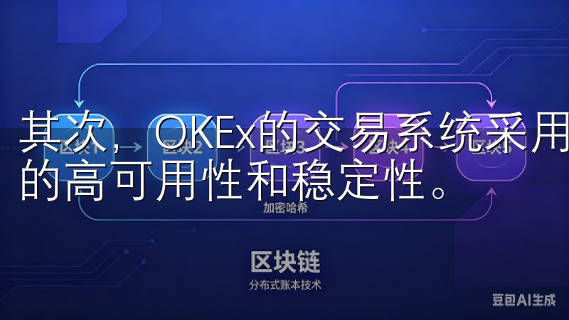 其次，OKEx的交易系统采用了先进的分布式架构，确保系统的高可用性和稳定性。