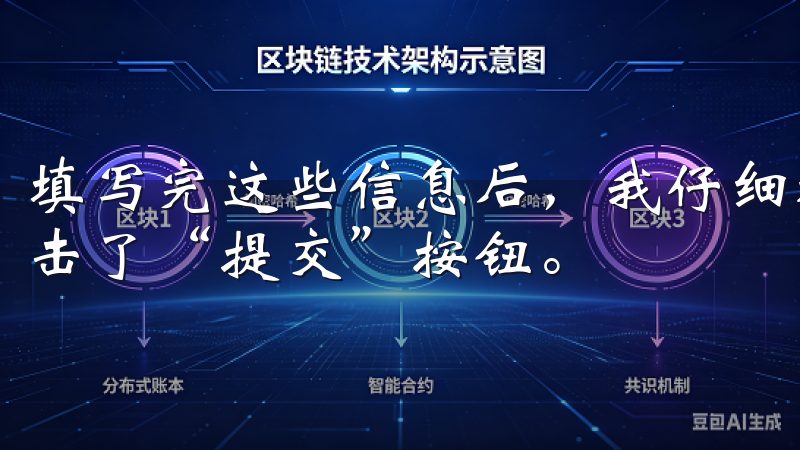 填写完这些信息后，我仔细检查了一遍，确保没有错误，然后点击了“提交”按钮。