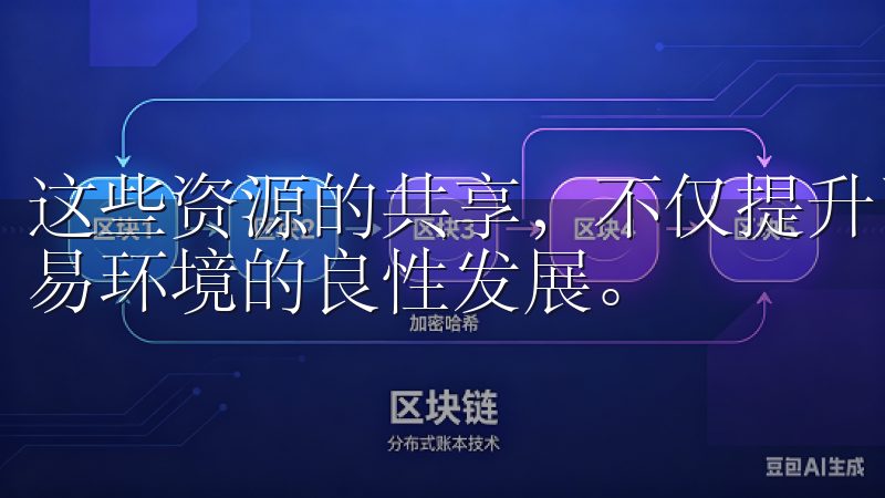 这些资源的共享，不仅提升了用户的交易能力，也助力了整个交易环境的良性发展。