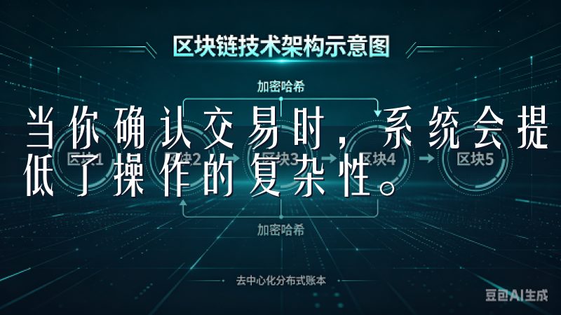 当你确认交易时，系统会提示你完成操作的每个步骤，这大大降低了操作的复杂性。
