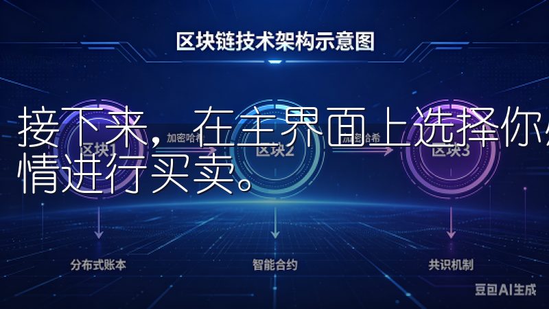 接下来，在主界面上选择你感兴趣的数字资产，然后根据实时行情进行买卖。
