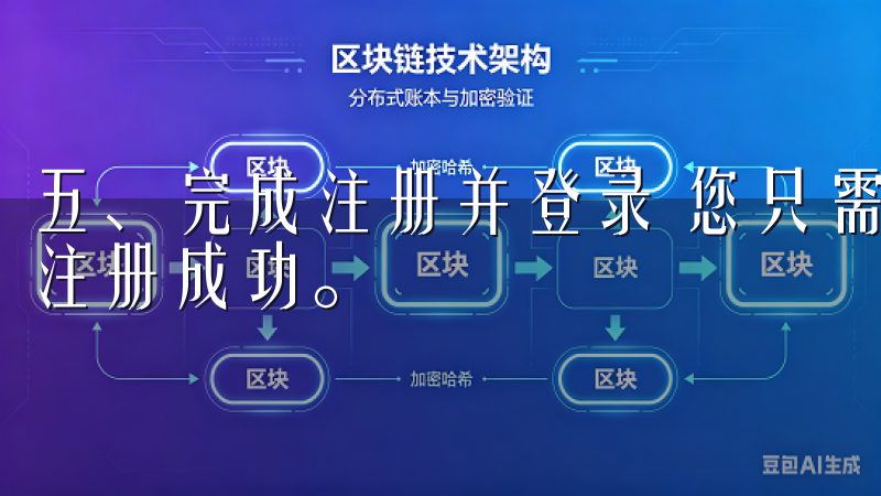 五、完成注册并登录 您只需根据系统提示完成一步，即可正式注册成功。