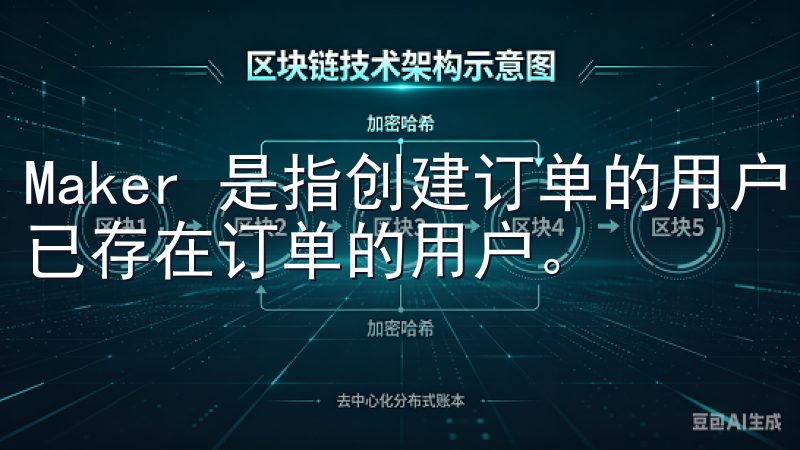 Maker 是指创建订单的用户，而 Taker 是指接受已存在订单的用户。