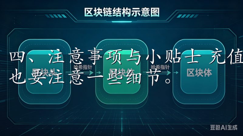 四、注意事项与小贴士 充值过程简单快捷，但我们操作过程中也要注意一些细节。