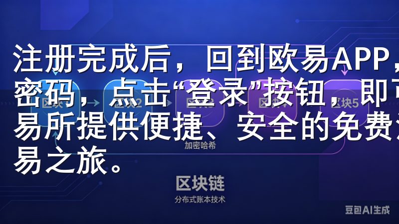 注册完成后，回到欧易APP，输入你的邮箱地址或手机号码和密码，点击“登录”按钮，即可进入欧易APP的主界面欧意交易所提供便捷、安全的免费注册服务，助您快速开启数字资产交易之旅。