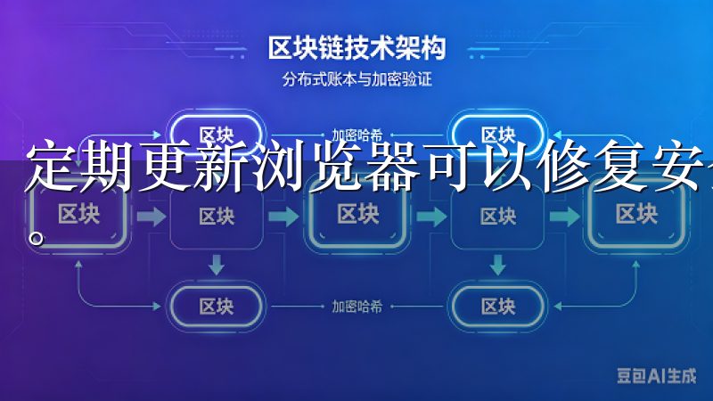 定期更新浏览器可以修复安全漏洞，提升网页加载速度和稳定性。