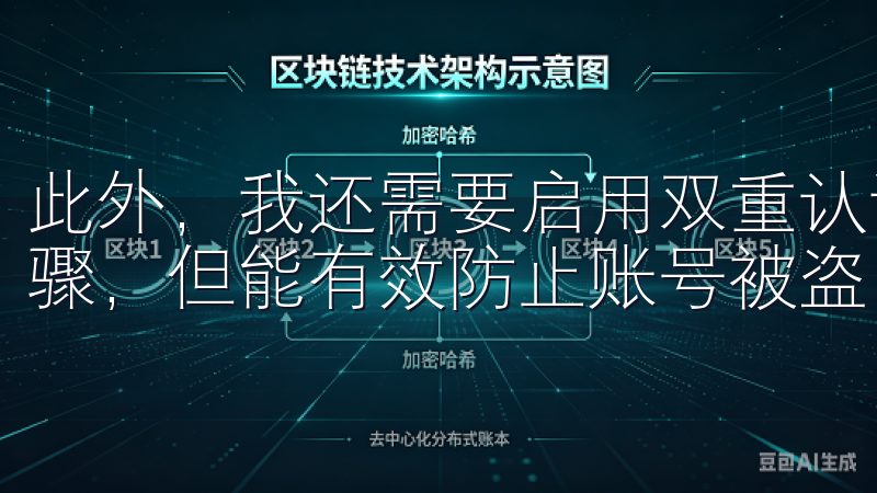 此外，我还需要启用双重认证，这一步骤虽然增加了一些操作步骤，但能有效防止账号被盗。