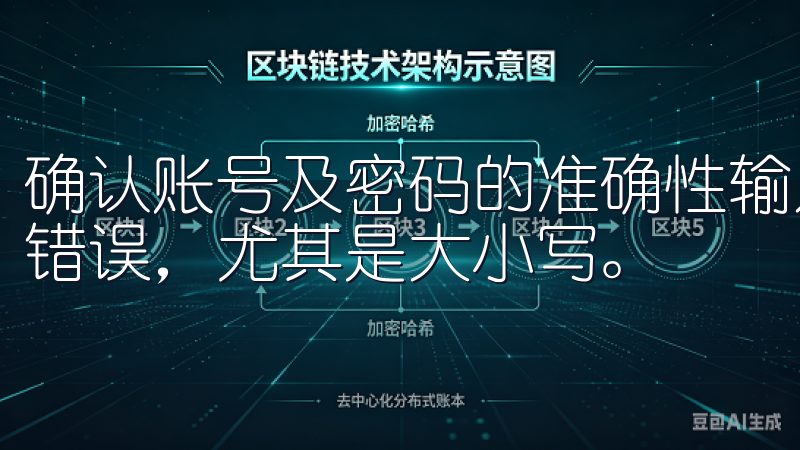 确认账号及密码的准确性输入账号和密码时，确保没有出现拼写错误，尤其是大小写。