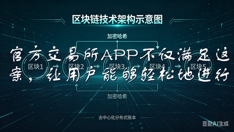 官方交易所APP不仅满足这些需求，还提供了一站式的解决方案，让用户能够轻松地进行交易和管理资产。
