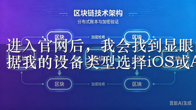 进入官网后，我会找到显眼的“下载”按钮，点击它后，我会根据我的设备类型选择iOS或Android版本的APP。
