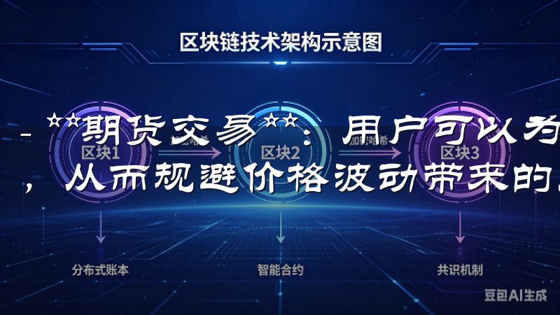 - **期货交易**：用户可以为未来的某个时间点锁定价格，从而规避价格波动带来的风险。