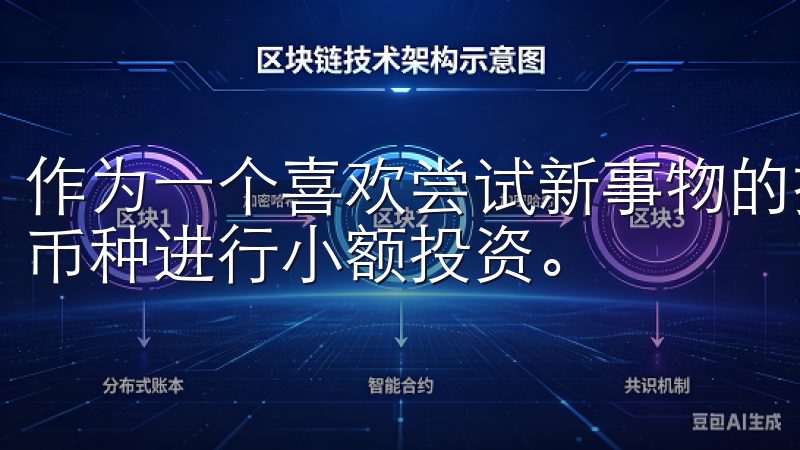 作为一个喜欢尝试新事物的投资者，我选择了几个自己感兴趣的币种进行小额投资。
