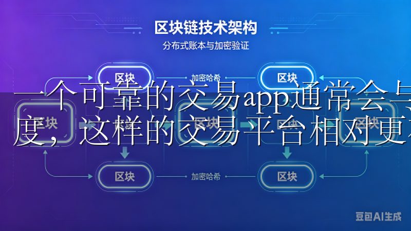 一个可靠的交易app通常会与多家金融机构合作，并保持透明度，这样的交易平台相对更有保障。